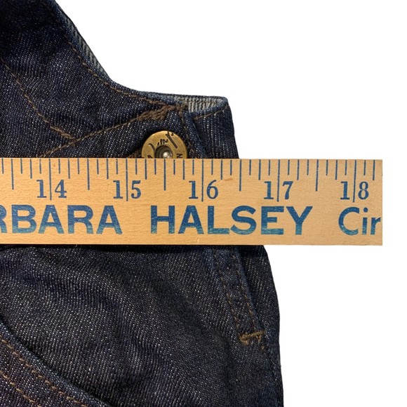 WRAP LONDON Overalls Black Denim Cotton Raw Hem Skinny Leg Women’s Size 6 - Picture 9 of 11